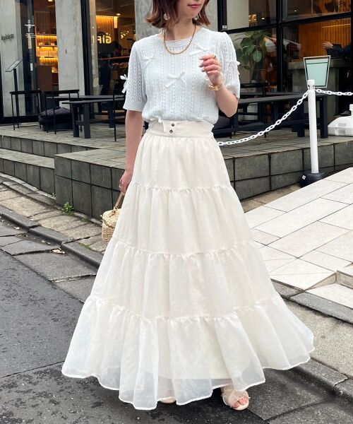 MAJESTIC LEGON / マジェスティックレゴン ニット・セーター | レーシーパターンリボンニット | 詳細29