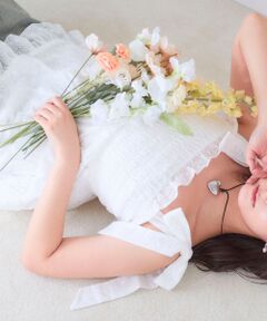 MAJESTIC LEGON / マジェスティックレゴン キャミソール・チューブトップ | ショルダーリボンティアードビスチェ