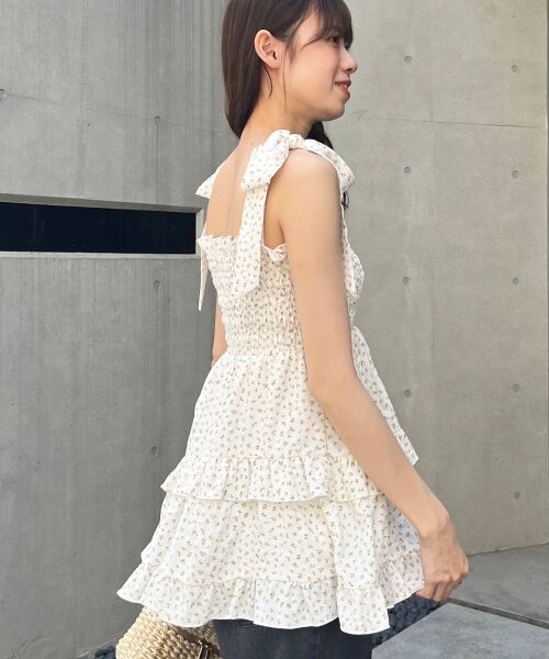 MAJESTIC LEGON / マジェスティックレゴン キャミソール・チューブトップ | ショルダーリボンティアードビスチェ | 詳細7