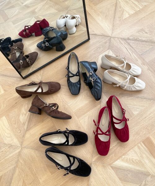 MAJESTIC LEGON / マジェスティックレゴン パンプス | レディギャザーストラップパンプス | 詳細1