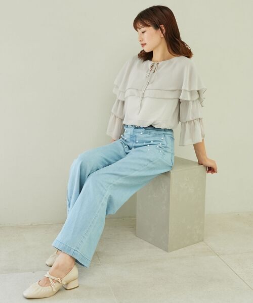 MAJESTIC LEGON / マジェスティックレゴン パンプス | レディギャザーストラップパンプス | 詳細26