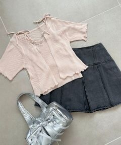 MAJESTIC LEGON / マジェスティックレゴン カーディガン・ボレロ | キャミセットビーズリボンカーデ