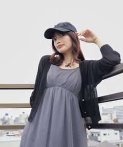 MAJESTIC LEGON / マジェスティックレゴン カーディガン・ボレロ | ビジュー釦シアーニットカーデ