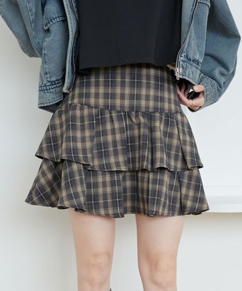 MAJESTIC LEGON / マジェスティックレゴン ミニ・ひざ丈スカート | ティアードフリルミニスカパン | 詳細21
