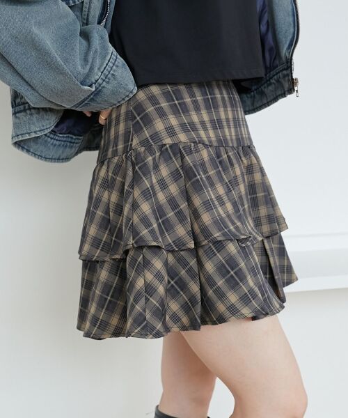 MAJESTIC LEGON / マジェスティックレゴン ミニ・ひざ丈スカート | ティアードフリルミニスカパン | 詳細22