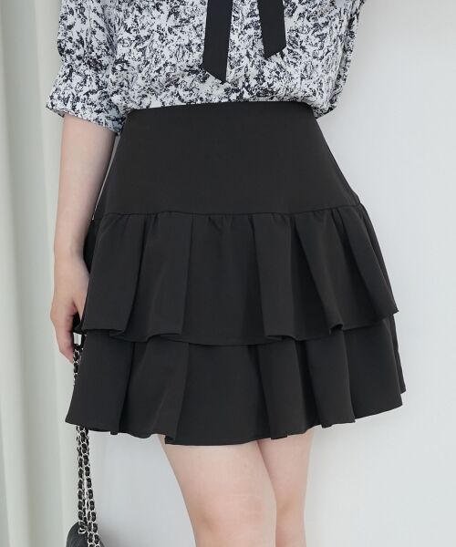 MAJESTIC LEGON / マジェスティックレゴン ミニ・ひざ丈スカート | ティアードフリルミニスカパン | 詳細29