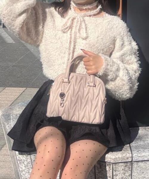 MAJESTIC LEGON / マジェスティックレゴン ハンドバッグ | チャームセットキルティングバッグ | 詳細18