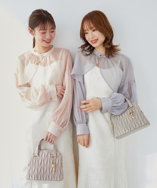 MAJESTIC LEGON / マジェスティックレゴン ハンドバッグ | チャームセットキルティングバッグ | 詳細20