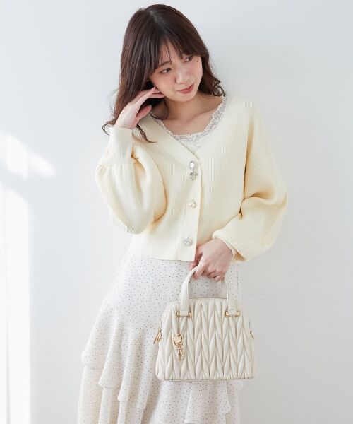 MAJESTIC LEGON / マジェスティックレゴン ハンドバッグ | チャームセットキルティングバッグ | 詳細3