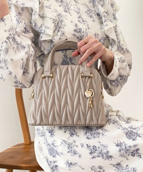 MAJESTIC LEGON / マジェスティックレゴン ハンドバッグ | チャームセットキルティングバッグ | 詳細30