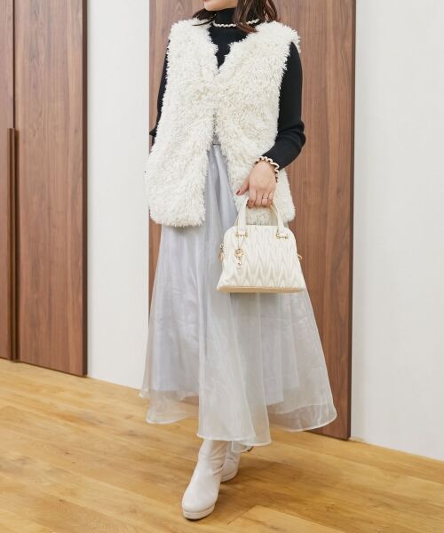 MAJESTIC LEGON / マジェスティックレゴン ハンドバッグ | チャームセットキルティングバッグ | 詳細9