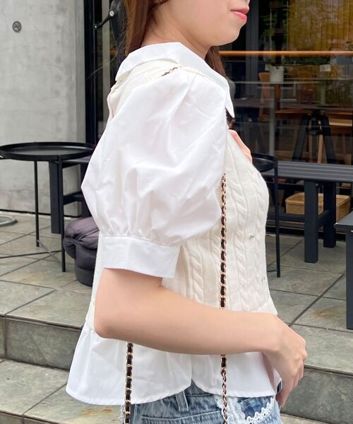 MAJESTIC LEGON / マジェスティックレゴン ニット・セーター | シャツドッキングビジューニット | 詳細29