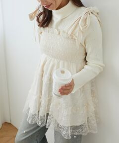 MAJESTIC LEGON / マジェスティックレゴン キャミソール・チューブトップ | マルチway肩リボンチュールビスチェ