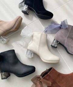 MAJESTIC LEGON / マジェスティックレゴン ブーツ（ショート丈） | 取り外しできるリボンブーツ