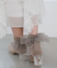 MAJESTIC LEGON / マジェスティックレゴン ブーツ（ショート丈） | 取り外しできるリボンブーツ