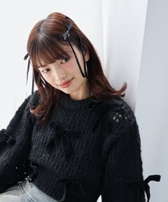 ロングリボンヘアクリップ