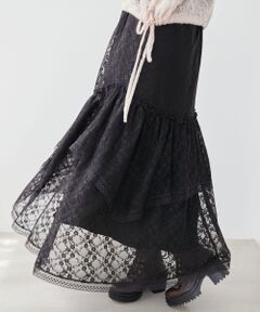 MAJESTIC LEGON / マジェスティックレゴン ロング・マキシ丈スカート | ティアードヘムラインスカート