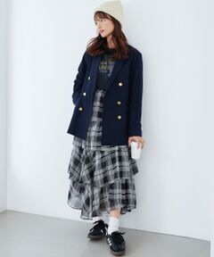 MAJESTIC LEGON / マジェスティックレゴン ロング・マキシ丈スカート | エアリーイレヘムティアードスカート