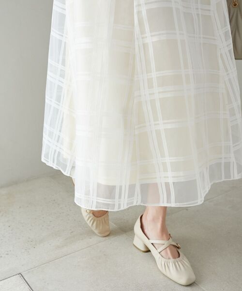 MAJESTIC LEGON / マジェスティックレゴン ロング・マキシ丈ワンピース | ショルダーフリルドッキングワンピ | 詳細8