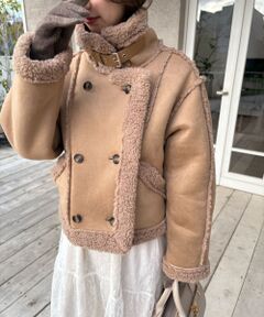 MAJESTIC LEGON / マジェスティックレゴン その他アウター | もこもこボアショートジャケット