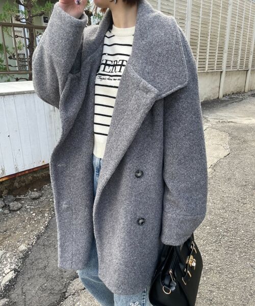 MAJESTIC LEGON / マジェスティックレゴン その他アウター | ボリュームスリーブミディコート | 詳細12