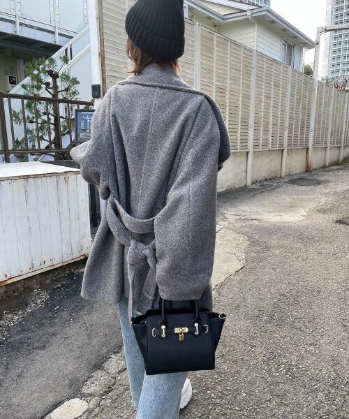 MAJESTIC LEGON / マジェスティックレゴン その他アウター | ボリュームスリーブミディコート | 詳細13