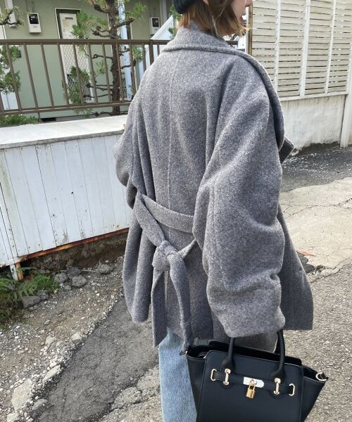 MAJESTIC LEGON / マジェスティックレゴン その他アウター | ボリュームスリーブミディコート | 詳細14