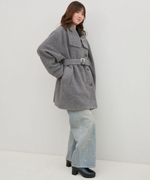 MAJESTIC LEGON / マジェスティックレゴン その他アウター | ボリュームスリーブミディコート | 詳細16