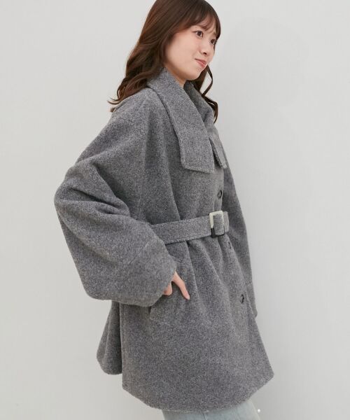 MAJESTIC LEGON / マジェスティックレゴン その他アウター | ボリュームスリーブミディコート | 詳細19