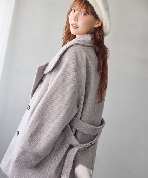 MAJESTIC LEGON / マジェスティックレゴン その他アウター | ボリュームスリーブミディコート | 詳細2