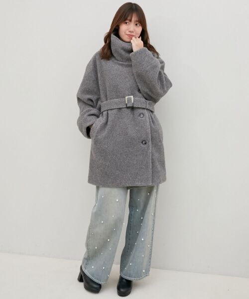 MAJESTIC LEGON / マジェスティックレゴン その他アウター | ボリュームスリーブミディコート | 詳細22