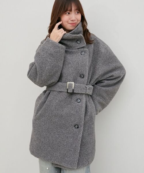 MAJESTIC LEGON / マジェスティックレゴン その他アウター | ボリュームスリーブミディコート | 詳細23