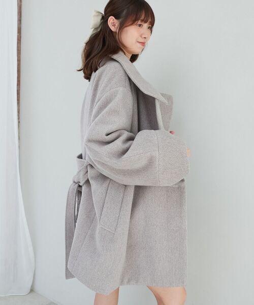 MAJESTIC LEGON / マジェスティックレゴン その他アウター | ボリュームスリーブミディコート | 詳細8