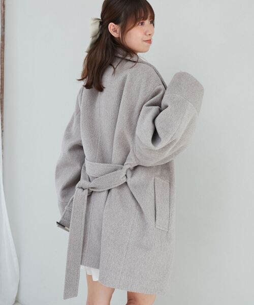 MAJESTIC LEGON / マジェスティックレゴン その他アウター | ボリュームスリーブミディコート | 詳細9