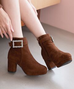 MAJESTIC LEGON / マジェスティックレゴン ブーツ（ショート丈） | パールビジューバックルブーツ