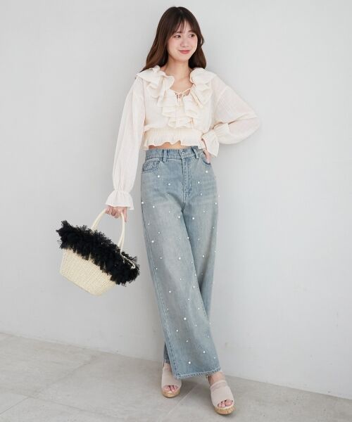 MAJESTIC LEGON / マジェスティックレゴン かごバック | フリルチュールかごバッグ | 詳細8