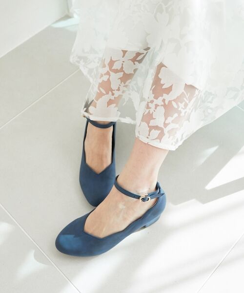 MAJESTIC LEGON / マジェスティックレゴン パンプス | ふかふかスカラップパンプス(ネイビー)