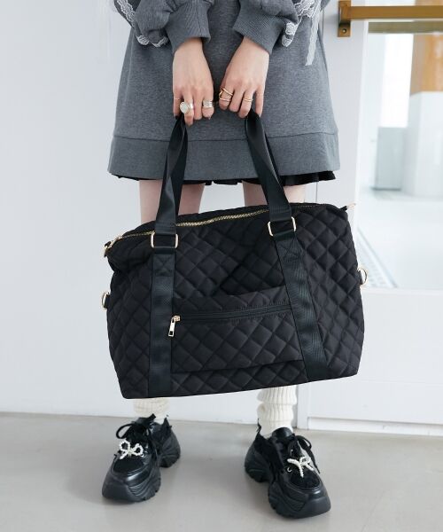 MAJESTIC LEGON / マジェスティックレゴン ボストンバッグ | ◇キルティングトラベルボストン | 詳細10