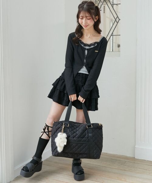 MAJESTIC LEGON / マジェスティックレゴン ボストンバッグ | ◇キルティングトラベルボストン | 詳細6