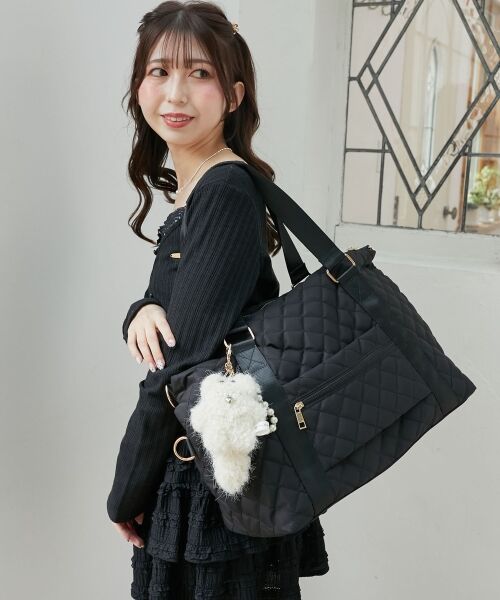 MAJESTIC LEGON / マジェスティックレゴン ボストンバッグ | ◇キルティングトラベルボストン | 詳細7