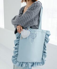 MAJESTIC LEGON / マジェスティックレゴン トートバッグ | サテンフリルロゴトート