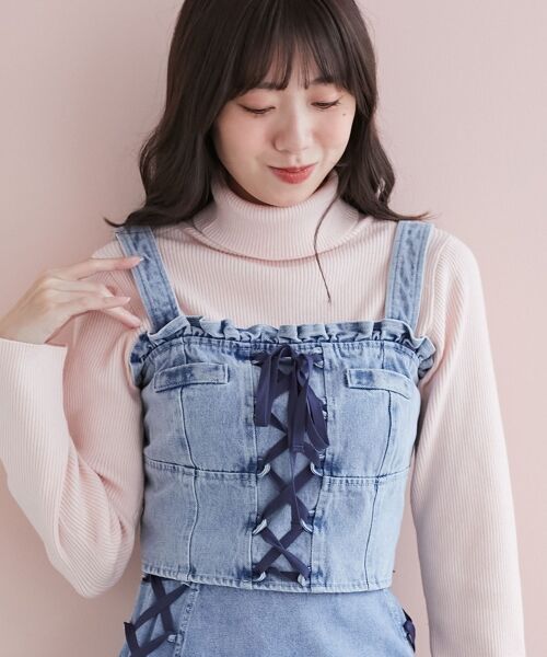 MAJESTIC LEGON / マジェスティックレゴン キャミソール・チューブトップ | フロントレースアップビスチェ | 詳細13