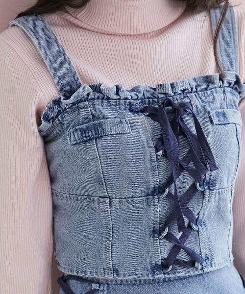 MAJESTIC LEGON / マジェスティックレゴン キャミソール・チューブトップ | フロントレースアップビスチェ | 詳細16