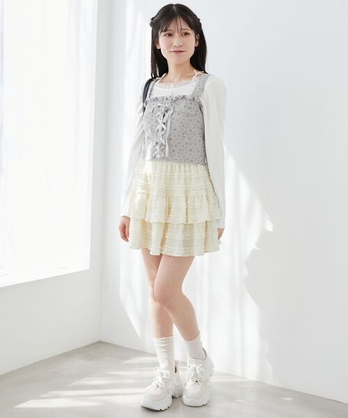 MAJESTIC LEGON / マジェスティックレゴン キャミソール・チューブトップ | フロントレースアップビスチェ | 詳細2