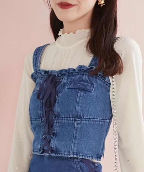 MAJESTIC LEGON / マジェスティックレゴン キャミソール・チューブトップ | フロントレースアップビスチェ | 詳細22