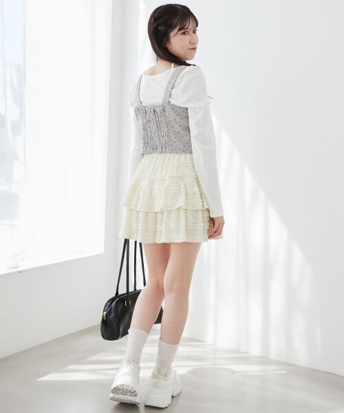 MAJESTIC LEGON / マジェスティックレゴン キャミソール・チューブトップ | フロントレースアップビスチェ | 詳細3