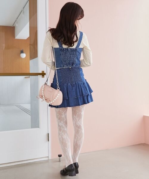 MAJESTIC LEGON / マジェスティックレゴン ミニ・ひざ丈スカート | サイドレースアップフリルスカパン | 詳細19