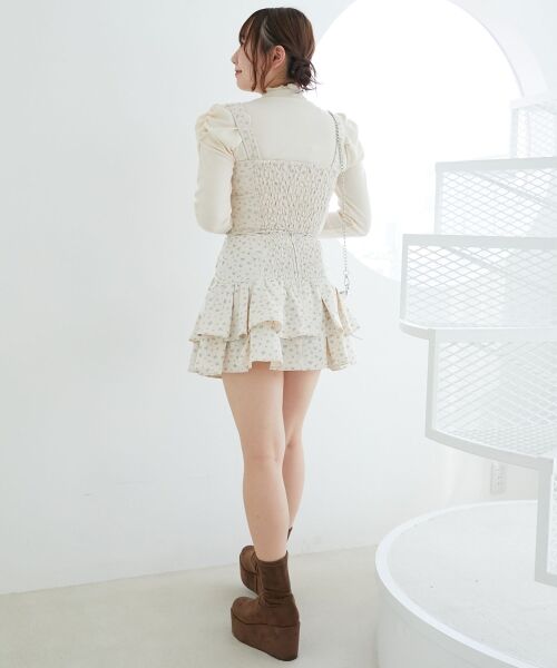 MAJESTIC LEGON / マジェスティックレゴン ミニ・ひざ丈スカート | サイドレースアップフリルスカパン | 詳細28