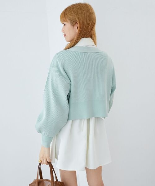 MAJESTIC LEGON / マジェスティックレゴン ミニ丈・ひざ丈ワンピース | バックレースアップミニシャツワンピ | 詳細6