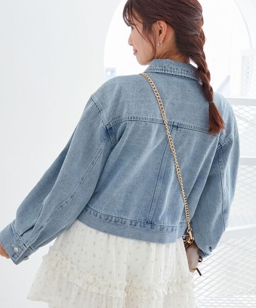 MAJESTIC LEGON / マジェスティックレゴン Gジャン・デニムジャケット | ビジューリボンGジャン | 詳細13